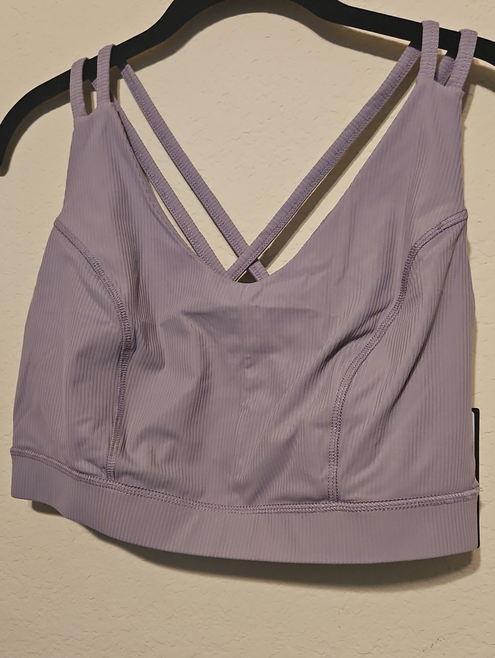 Torrid Lavender Ribbed Crossback Bralette